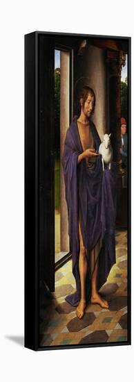 Saint John the Baptist, Detail from the Left Wing of the John Donne Triptych-Hans Memling-Framed Stretched Canvas