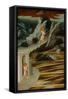 Saint John the Baptist Entering the Wilderness, 1455-1460-Giovanni di Paolo-Framed Stretched Canvas