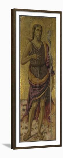 Saint John the Baptist (From Altarpiece: the Virgin and Child with Saint), Ca 1475-Bartolomeo Caporali-Framed Giclee Print