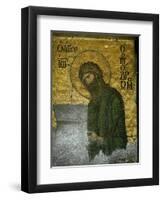 Saint John the Baptist from the Deesis in the North Gallery, Byzantine Mosaic, 12th Century-null-Framed Giclee Print