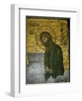 Saint John the Baptist from the Deesis in the North Gallery, Byzantine Mosaic, 12th Century-null-Framed Giclee Print