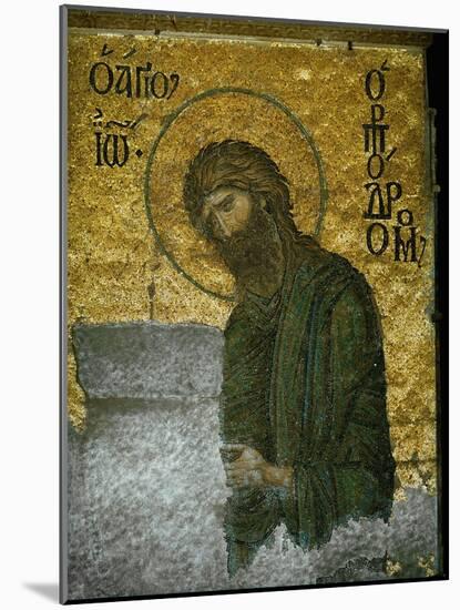 Saint John the Baptist from the Deesis in the North Gallery, Byzantine Mosaic, 12th Century-null-Mounted Giclee Print