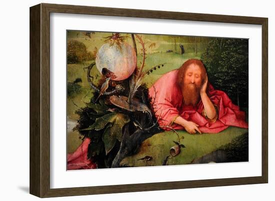 Saint John the Baptist in Meditation, C.1495-Hieronymus Bosch-Framed Giclee Print