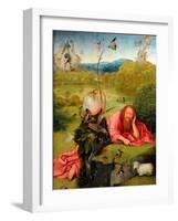 Saint John the Baptist in Meditation, C.1495-Hieronymus Bosch-Framed Giclee Print