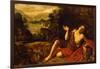Saint John the Baptist in the Desert, 1630-Francisco Collantes-Framed Giclee Print