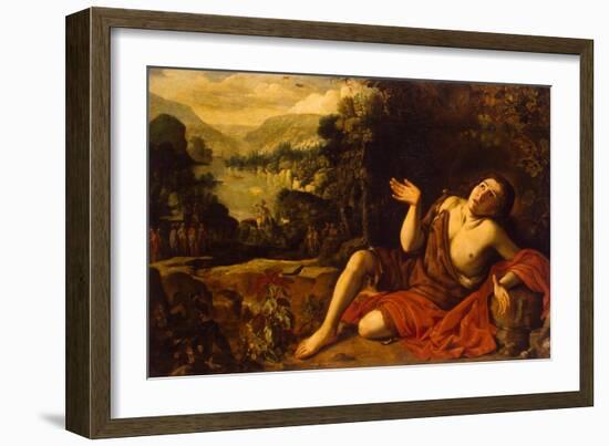 Saint John the Baptist in the Desert, 1630-Francisco Collantes-Framed Giclee Print