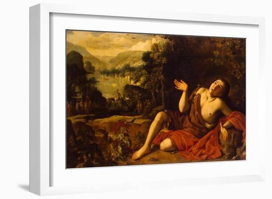 Saint John the Baptist in the Desert, 1630-Francisco Collantes-Framed Giclee Print