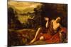 Saint John the Baptist in the Desert, 1630-Francisco Collantes-Mounted Giclee Print