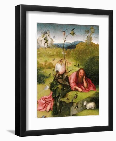 Saint John the Baptist in the Desert, Late 15th C-Hieronymus Bosch-Framed Giclee Print