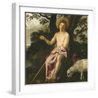 Saint John the Baptist in the Wilderness, C.1622-Diego Velazquez-Framed Giclee Print