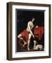 Saint John the Baptist in the Wilderness, C1615-C1620-Nicolas Regnier-Framed Giclee Print