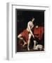 Saint John the Baptist in the Wilderness, C1615-C1620-Nicolas Regnier-Framed Giclee Print