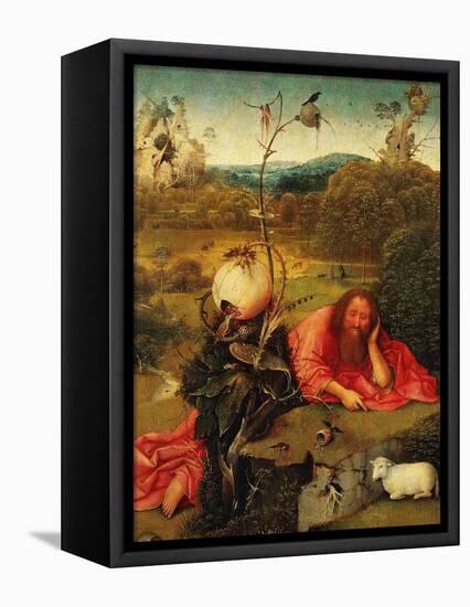 Saint John the Baptist In the Wilderness, Ca. 1489-Hieronymus Bosch-Framed Stretched Canvas