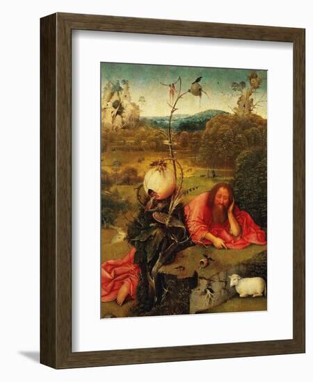 Saint John the Baptist In the Wilderness, Ca. 1489-Hieronymus Bosch-Framed Giclee Print