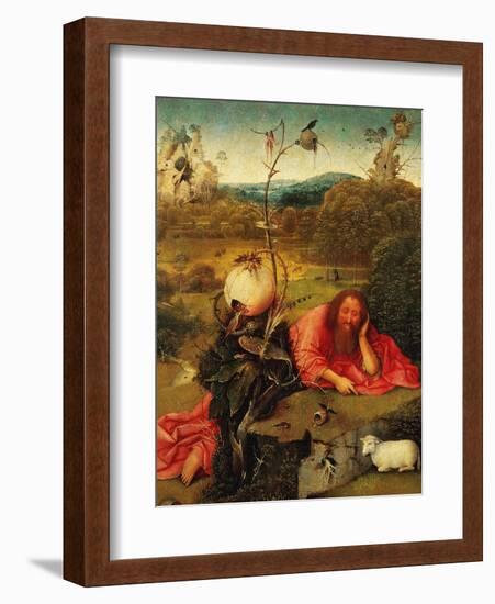 Saint John the Baptist In the Wilderness, Ca. 1489-Hieronymus Bosch-Framed Giclee Print