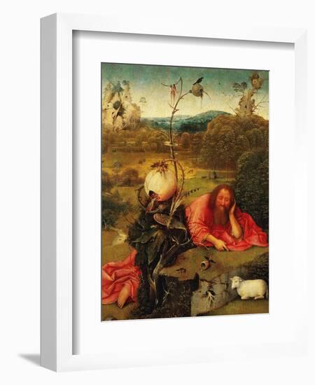 Saint John the Baptist In the Wilderness, Ca. 1489-Hieronymus Bosch-Framed Giclee Print