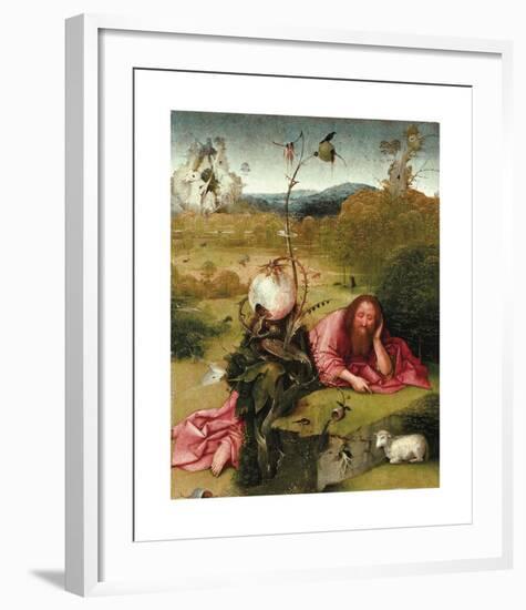Saint John the Baptist in the Wilderness-Hieronymus Bosch-Framed Premium Giclee Print