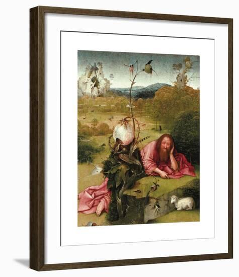 Saint John the Baptist in the Wilderness-Hieronymus Bosch-Framed Premium Giclee Print