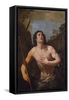 Saint John the Baptist in the Wilderness-Guido Reni-Framed Stretched Canvas