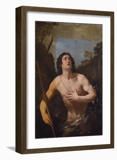 Saint John the Baptist in the Wilderness-Guido Reni-Framed Giclee Print