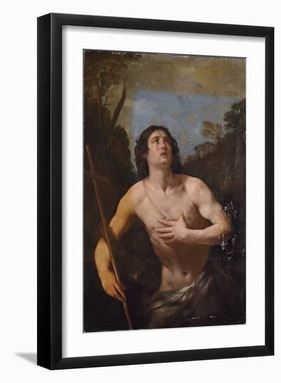 Saint John the Baptist in the Wilderness-Guido Reni-Framed Giclee Print