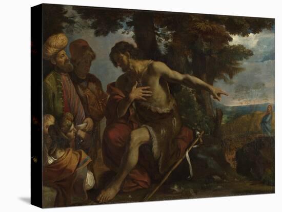 Saint John the Baptist Preaching in the Wilderness, C. 1640-Pier Francesco Mola-Stretched Canvas