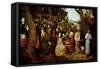 Saint John the Baptist Preaching-Pieter Bruegel the Elder-Framed Stretched Canvas