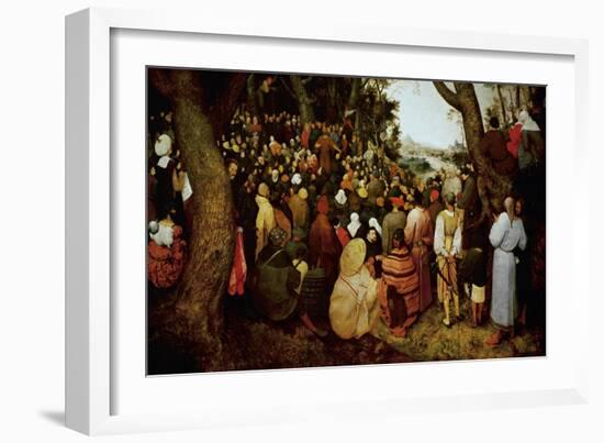 Saint John the Baptist Preaching-Pieter Bruegel the Elder-Framed Giclee Print