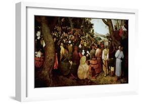 Saint John the Baptist Preaching-Pieter Bruegel the Elder-Framed Giclee Print