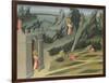 Saint John the Baptist Retiring to the Desert (Predella Pane), 1454-Giovanni di Paolo-Framed Giclee Print