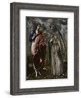 Saint John the Evangelist and Saint Francis of Assisi, C. 1600-El Greco-Framed Giclee Print