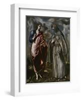 Saint John the Evangelist and Saint Francis of Assisi, C. 1600-El Greco-Framed Giclee Print