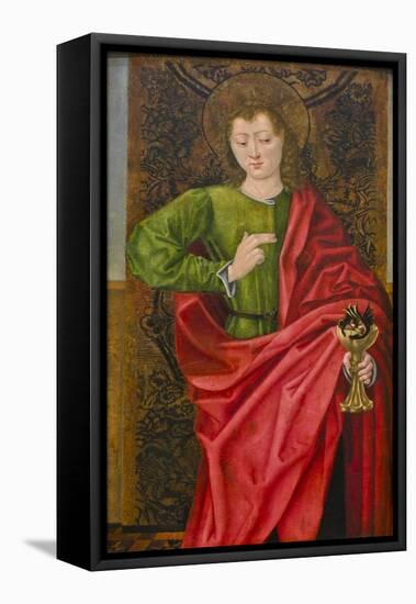 Saint John the Evangelist and the Poisoned Cup, C.1475-null-Framed Stretched Canvas