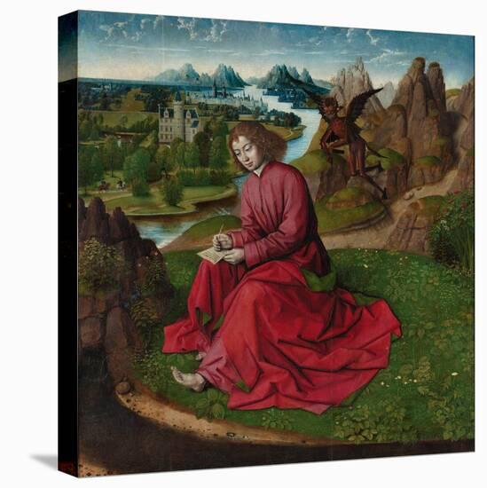 Saint John the Evangelist on Patmos, Ca 1465-Dirk Bouts-Stretched Canvas