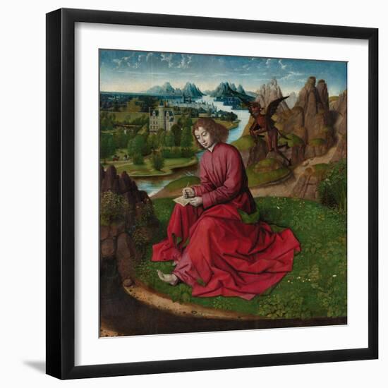 Saint John the Evangelist on Patmos, Ca 1465-Dirk Bouts-Framed Giclee Print