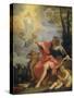 Saint John the Evangelist on Patmos-Carlo Maratti-Stretched Canvas