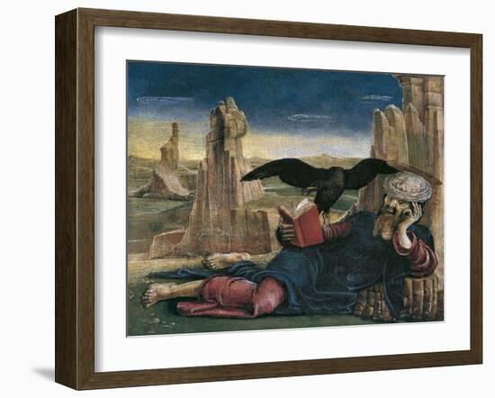 Saint John the Evangelist on Patmos-Cosimo Tura-Framed Giclee Print