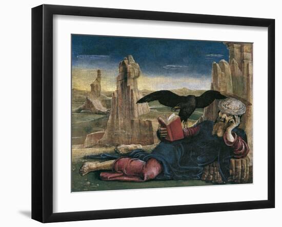 Saint John the Evangelist on Patmos-Cosimo Tura-Framed Giclee Print