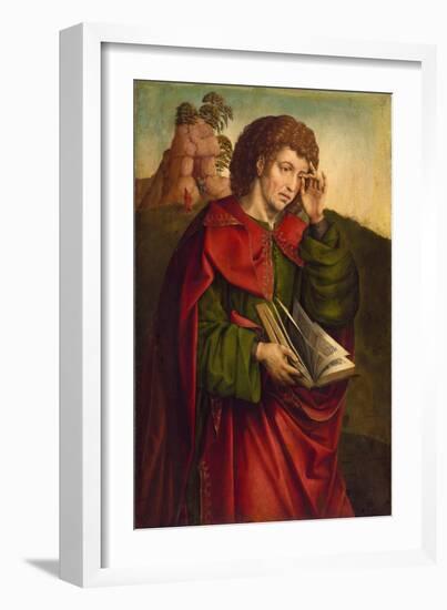 Saint John the Evangelist Weeping, C. 1500-Colijn de Coter-Framed Giclee Print