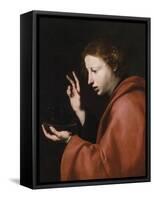 Saint John the Evangelist-José de Ribera-Framed Stretched Canvas