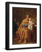 Saint Joseph and Christ Child-Pierre-Joseph Redouté-Framed Giclee Print