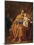 Saint Joseph and Christ Child-Pierre-Joseph Redouté-Mounted Giclee Print