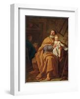 Saint Joseph and Christ Child-Pierre-Joseph Redouté-Framed Giclee Print