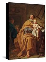 Saint Joseph and Christ Child-Pierre-Joseph Redouté-Stretched Canvas