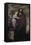 Saint Joseph and the Christ Child. Oil on canvas-BARTOLOME ESTEBAN MURILLO-Framed Stretched Canvas