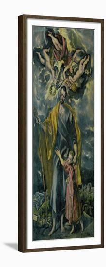 Saint Joseph and the Infant Jesus-El Greco-Framed Giclee Print