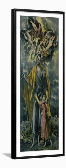 Saint Joseph and the Infant Jesus-El Greco-Framed Giclee Print