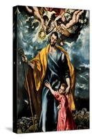 Saint Joseph and the Young Christ-El Greco-Stretched Canvas