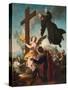 Saint Joseph of Cupertino in Ecstasy (Oil on Canvas)-Giambettino Cignaroli-Stretched Canvas