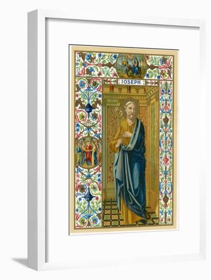 Saint Joseph Putative or Nominal Father of Jesus of Nazareth Husband of Mary Woodworker by Trade-null-Framed Art Print